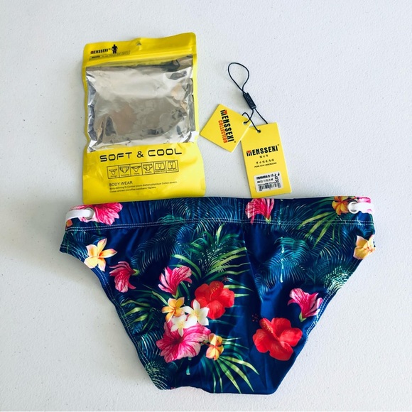 MEN FLORAL SWIM BRIEF - Picture 8 of 8